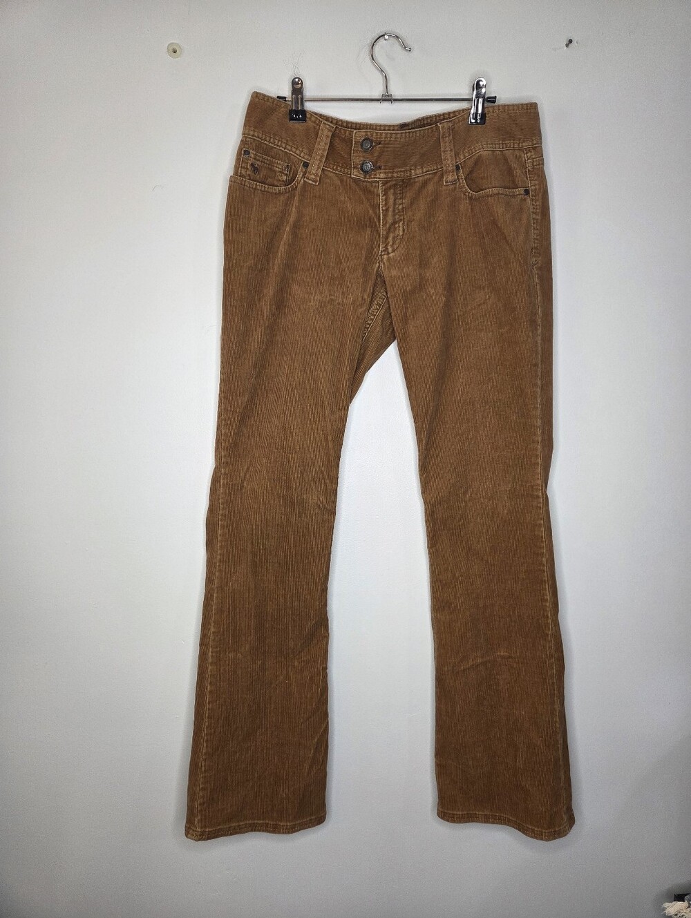 Abercrombie & Fitch Women's Corduroy Y2K Pants in Caramel, Sz 6